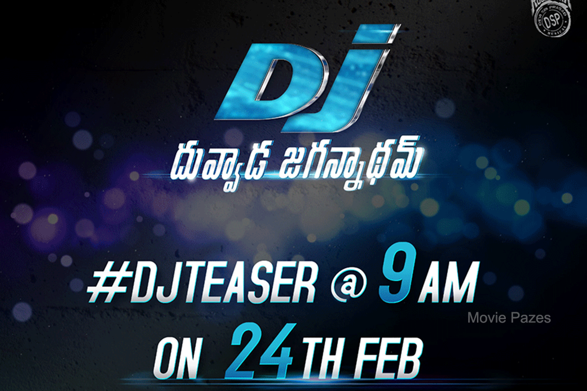 DJ Duvvada Jagannadham Teaser Release Poster
